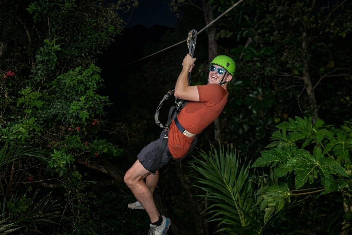 Coral Crater Adventure Park: Night Zipline Experience - Photo 1 of 6